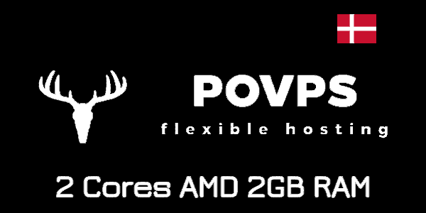 Benchmark VPS POVPS 2 Cores AMD 2GB RAM - DK - 6 EURO (2023)