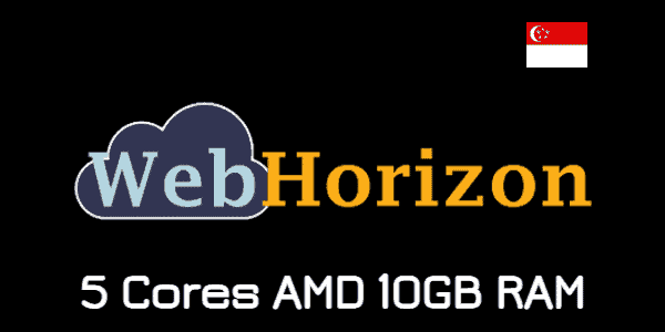 Benchmark VPS WebHorizon 5 Cores AMD 10GB RAM Harga 24.99 USD (2023)
