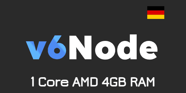 Benchmark VPS v6Node 1 Core AMD 4GB RAM Harga 5.79 EURO (2023)